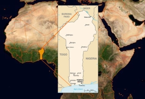 Karte Benin